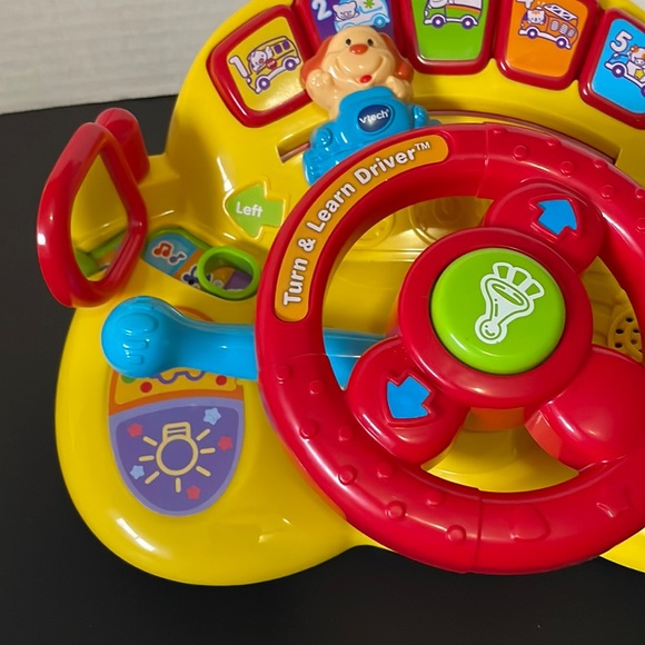 Turn and Learn Driver by VTech Infant Preschool Kids Educational Toy Car - Picture 4 of 9